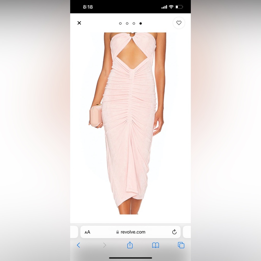 L*SPACE Stina Midi Dress in Rose Quartz